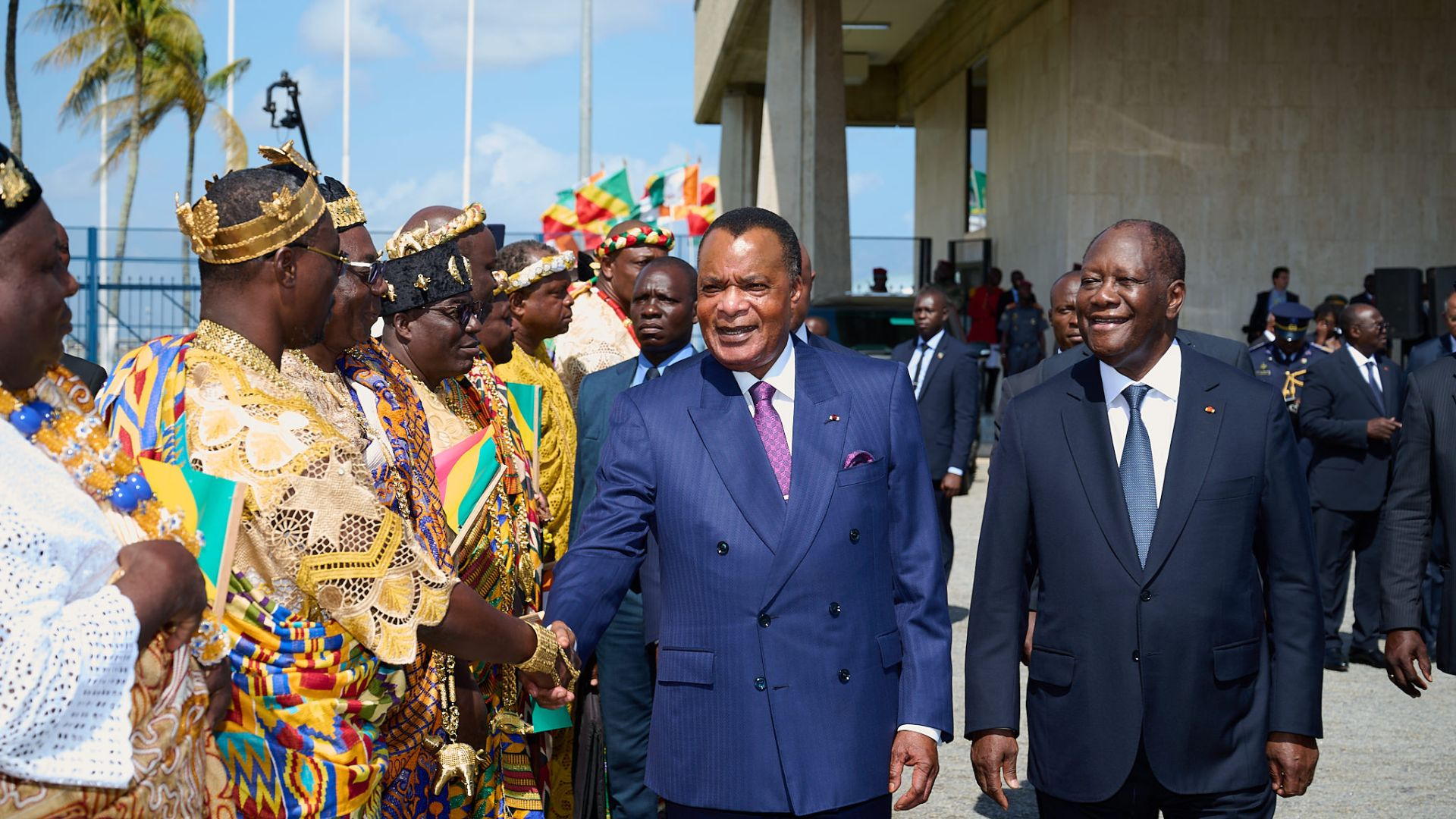 Denis Sassou-N'Guesso en visite à Abidjan