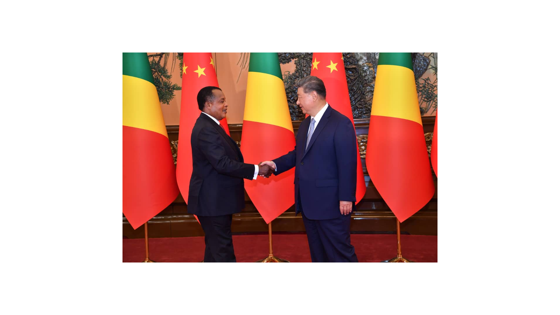 Le Président Denis Sassou-N'Guesso reçu à Pékin par le Président Xi Jinping