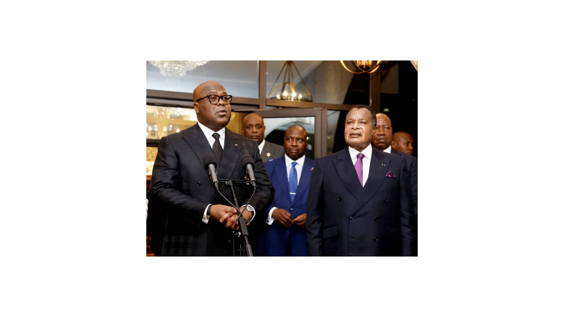 Denis Sassou N'Guesso et Félix Tshisekedi s'entretiennent sur la sécurité frontalière