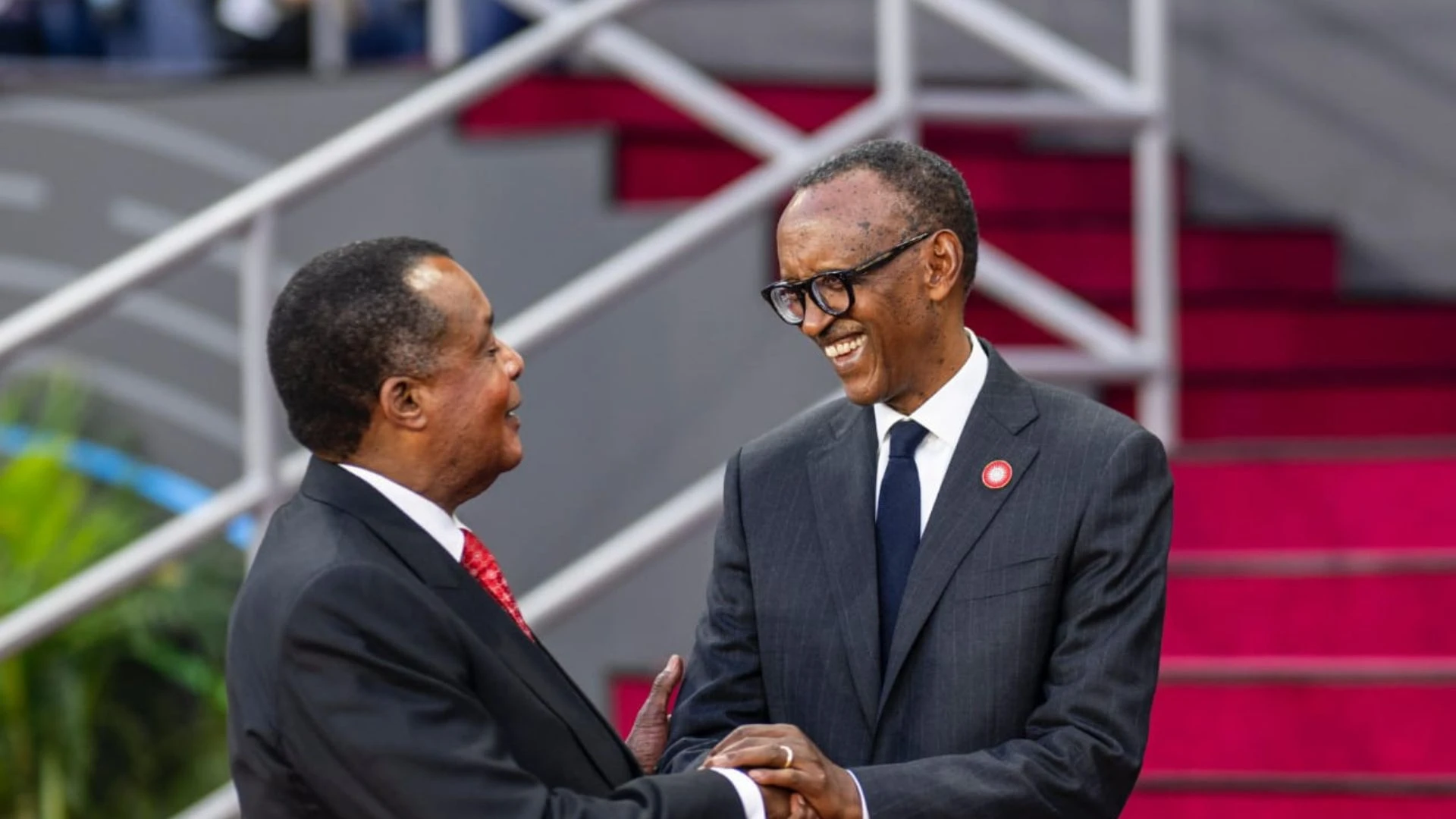 Denis Sassou-N'Guesso à l'investiture de Paul Kagame
