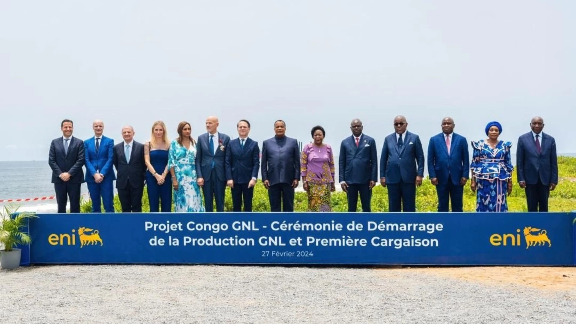 Inauguration of LNG production start-up near Pointe Noire